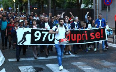 Sa sinoćnjeg protesta
