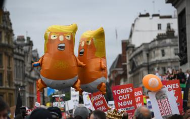 Protest protiv Donalda Trampa u Londonu