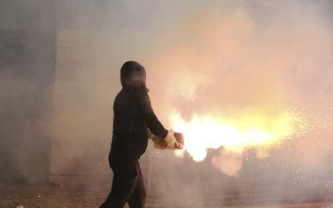 Detalj sa protesta u Albaniji