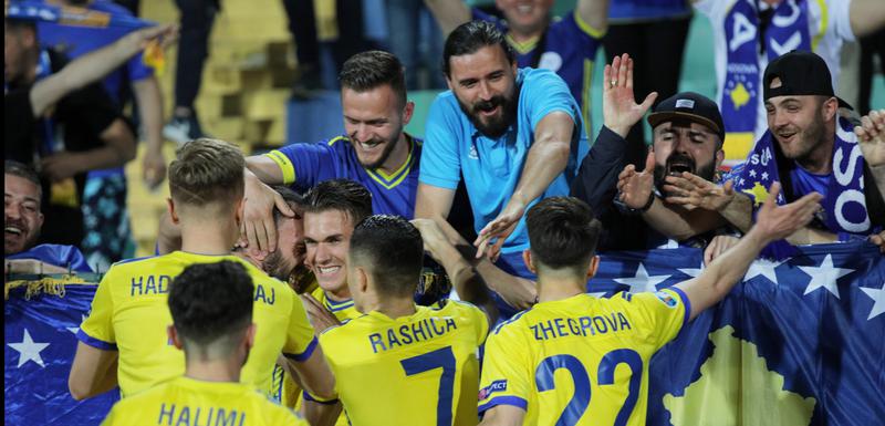 Slavlje fudbalera Kosova