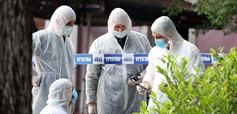 Forenzičari nakon pucnjave na Cetinju