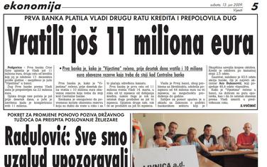 Vijesti, 13. jun 2009.