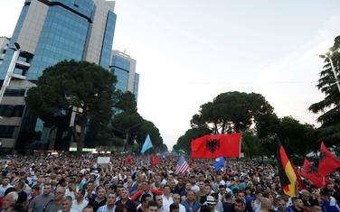 Sa protesta pristalica albanske opozicije u Tirani