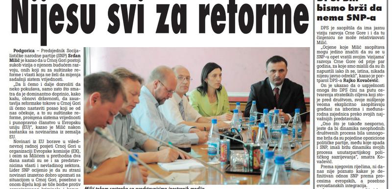 Vijesti, 17. jun 2009.