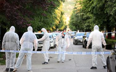Forenzičari na mjestu na kojem je ubijen Milić