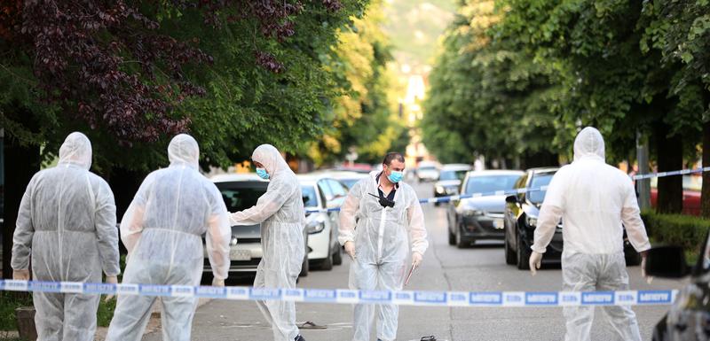 Forenzičari na mjestu na kojem je ubijen Milić