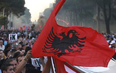 Sa jednog od protesta u Tirani