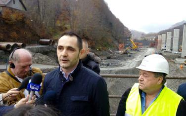 Radulović u obilasku gradilišta autoputa