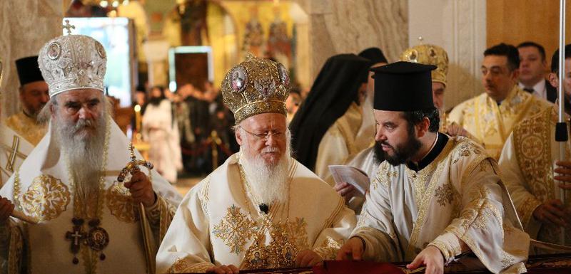 Mitropolit Amfilohije i patrijarh Vartolomej