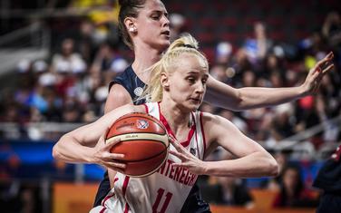 Božica Mujović na meču sa Francuskom