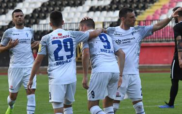 Mihailo Perović (broj 9) bio je dvostruki strijelac