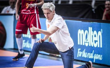 Jelena Škerović na utakmici sa Češkom