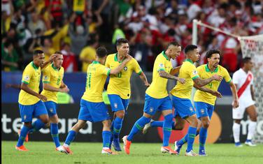 Slavlje fudbalera Brazila