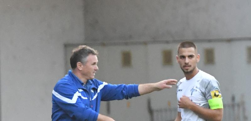 Trener Budućnosti Branko Brnović i kapiten Stefan Milić