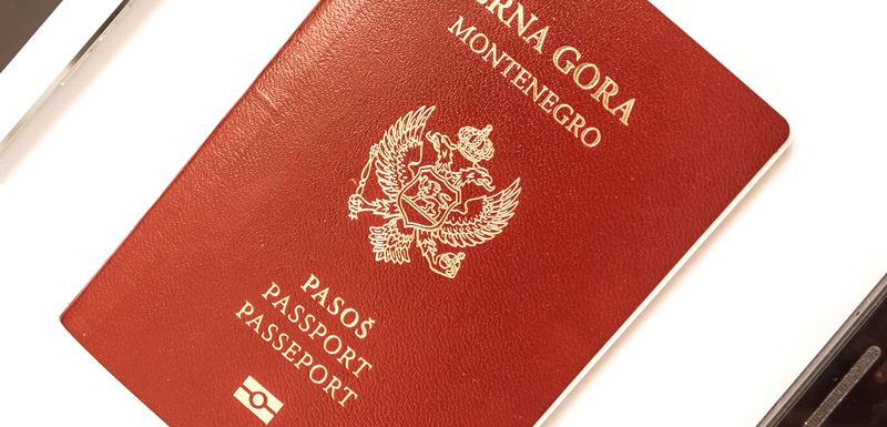 Projekat startovao 1. januara: Crnogorski pasoš