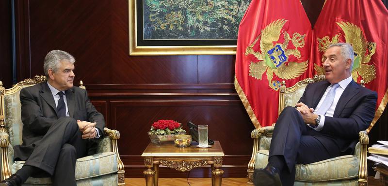 Milo Đukanović i Sergej N. Gricaj, ambasador Ruske Federacije u Crnoj Gori, 8. jul 2019.