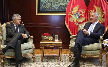 Milo Đukanović i Sergej N. Gricaj, ambasador Ruske Federacije u Crnoj Gori, 8. jul 2019.