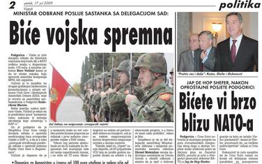 Vijesti, 17. jul 2009.
