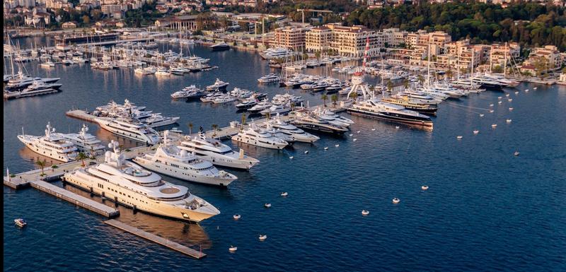 Jahte u marini Porto Montenegro