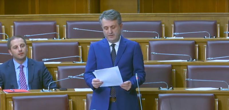 Nuhodžić u Skupštini Crne Gore