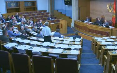 Sa današnjegt zasijedanja Skupštine Crne Gore