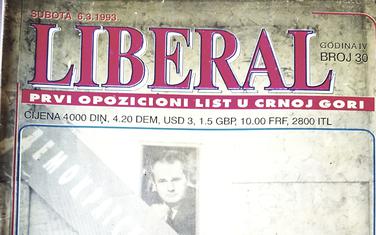 Izdanje "Liberala" iz marta 1993. godine