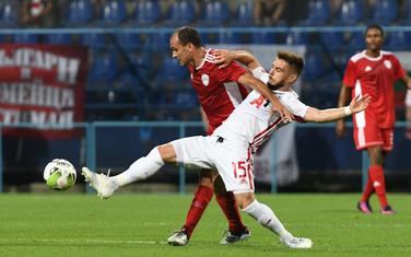 Mirko Raičević (OFK Titograd) na meču protiv CSKA iz Sofije