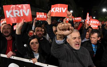 Sa jednog od građanskih protesta u Podgorici