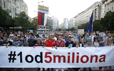 Sa jednog od prethodnih protesta Jedan od pet miliona