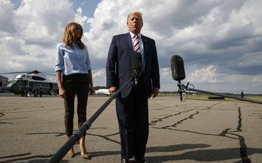 Donald Tramp i njegova supruga Melanija