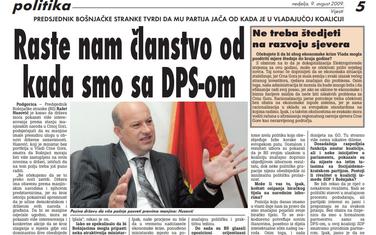 Vijesti, 9. avgust 2009.