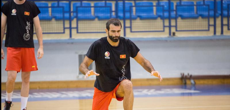Aleksandar Minić na treningu u Pljevljima