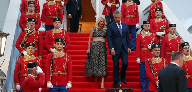 Predsjednik Crne Gore Milo Đukanović sa suprugom Lidijom