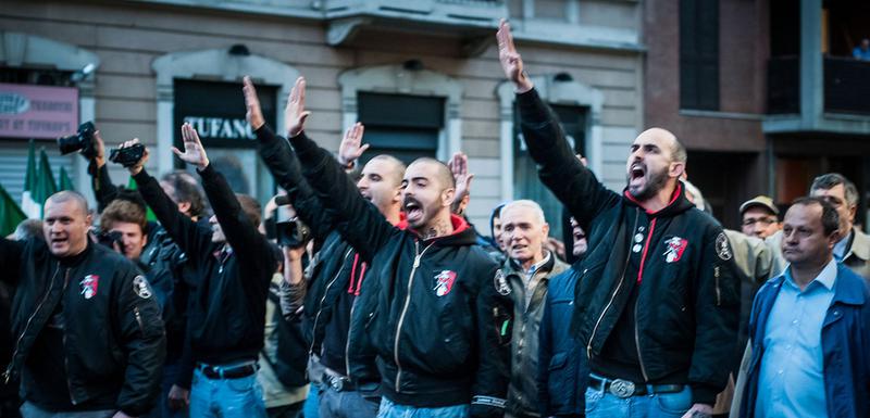 Pripadnici italijanske ekstremne desnice u Milanu: Ilustracija