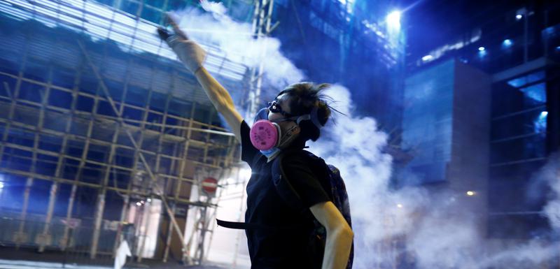 Detalj sa protesta u Hongkongu
