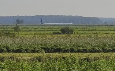 Avion nakon prinudnog slijetanja