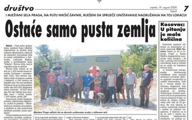 Vijesti, 19. avgust 2009.