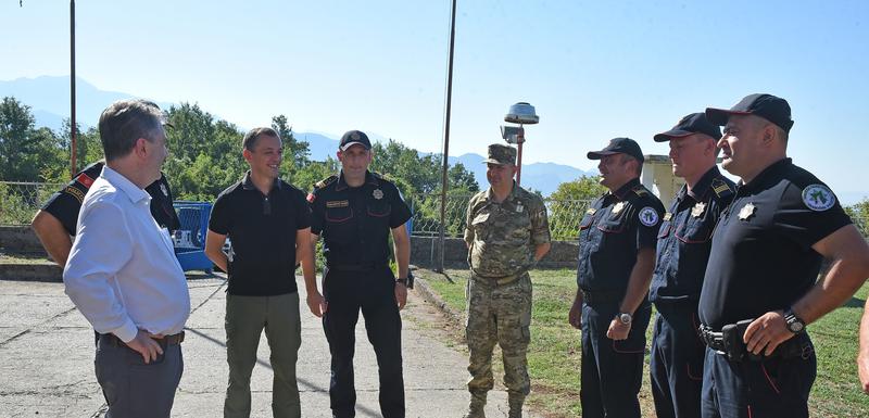 Sa obilaska karaule Krenza na granici sa Albanijom