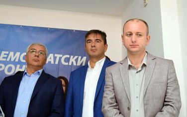 Andrija Mandić, Nebojša Medojević i Milan Knežević