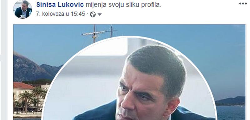Sporna profilna slika na Lukovićevom nalogu na Fejsbuku