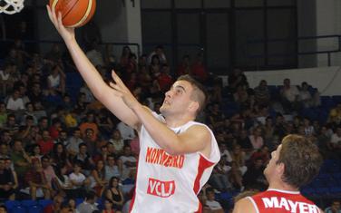 Bojan Bakić u dresu reprezentacije Crne Gore