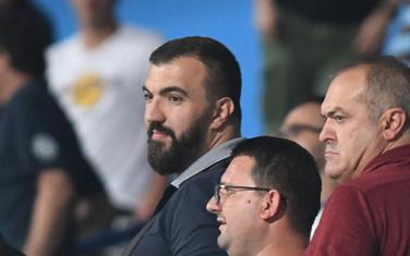 Peković, Duško Šarić i Jovica Lončar na utakmici (arhiva)