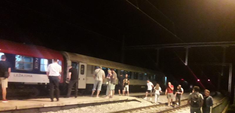 Detalj sa mjesta na kojem je došlo do iskakanja vagona