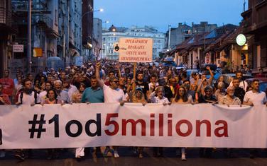 Sa protesta u Beogradu