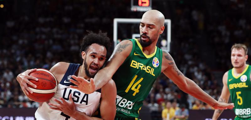 Derik Vajt na meču sa Brazilom