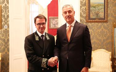 Ambasador Maslenikov i Đukanović