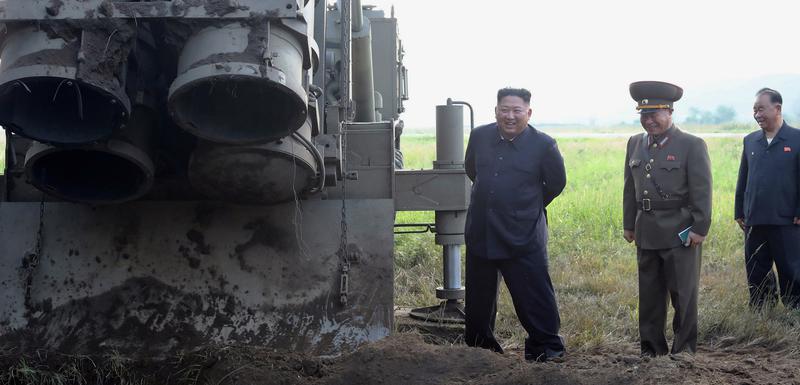 Kim prisustvovao testiranju