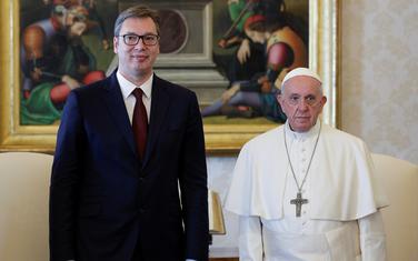 Vučić i papa Franjo
