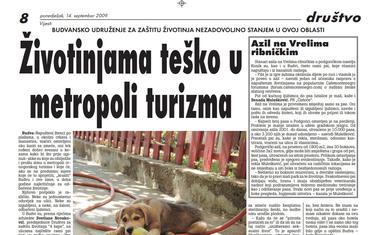 Stranica "Vijesti" od 14. septembra 2019.