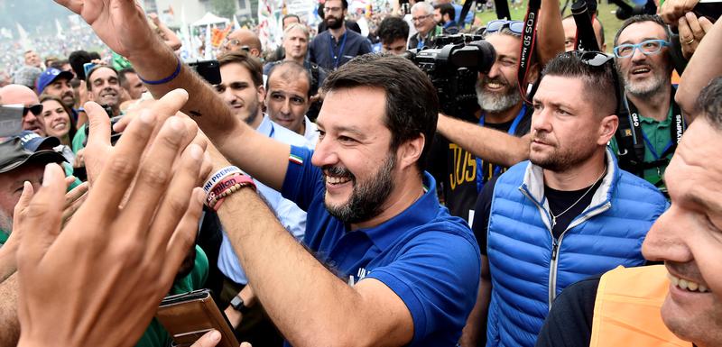 Salvini među pristalicama